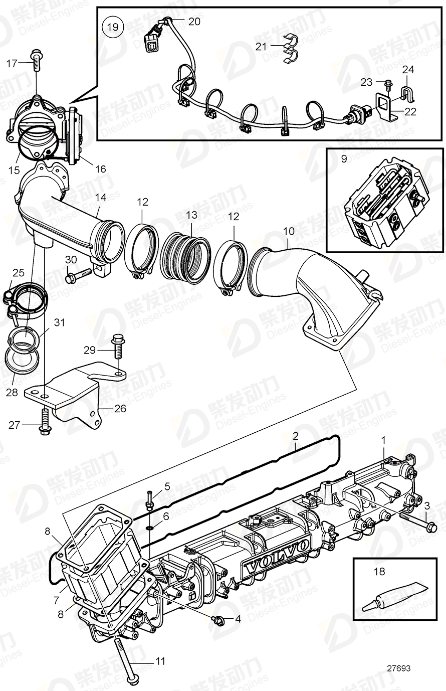 volvo penta Flange screw 984744 Drawing volvo penta Flange screw 984744 Drawing